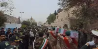 ورود ۱۲ پیکر مطهر شهید گمنام به شیراز
