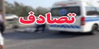 فیلم واژگونی شدید خودرو ۲۰۶ در بزرگراه آزادگان جنوب