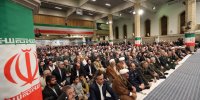 تصاویری از بازیگران سینما و تلویزیون و کارگردان فیلم تبلیغاتی جلیلی در مراسم بیت رهبری