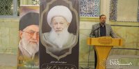تصویری از حسین شریعتمداری در مسجد اعظم قم