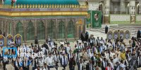 تصاویری از مهمانان متفاوت سیدحسن خمینی در حرم امام /ماجرا چیست؟