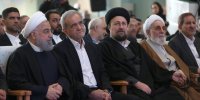 عکس جدید از مهدی هاشمی در یک مراسم/ خوش و بش سیدحسن خمینی و پزشکیان