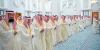 حضور بن سلمان در نماز عیدفطر/عکس