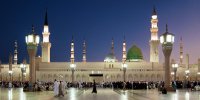 تصویری هوایی از مدینه منوره در آستانه عید فطر | عکس