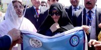 تصاویری از حضور همسر رئیسی در پاکستان ؛ سخنرانی جمیله علم‌الهدی در دانشگاه اقتصاد لاهور