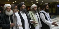 هیئت اعزامی طالبان برای شرکت در مراسم تحلیف | تصاویر