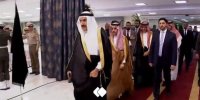 ادای احترام وزیر خارجه عربستان و دستیار ویژه پادشاه عربستان به پیکر رئیس‌جمهور شهید | ویدئو