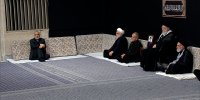 لحظاتی از مراسم عزاداری در حسینیه امام خمینی(ره) با حضور رهبر انقلاب | ویدئو