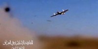 تصاویر لحظه شلیک پهپادی مقاومت اسلامی عراق به سرزمین‌های اشغالی | به یک هدف مهم شلیک شد + ویدئو