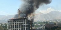 جدیدترین تصاویر از آتش سوزی در ساختمان نیمه کاره در بزرگراه نیایش تهران + جزئیات و محل دقیق حادثه