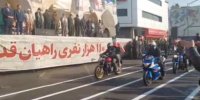 رژه موتوری گردان‌ها در چهار راه ولیعصر (عج) تهران+ ویدئو