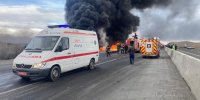 اولین تصاویر از محل واژگون شدن اتوبوس دانش‌آموزان کرمانی | افزایش تعداد جانباختگان و مصدومان