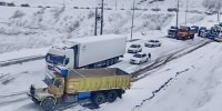 تصاویر یخبندان وحشتناک در این نقطه از کشور + فیلم