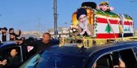 جدیدترین تصاویر از مزار شهید سید حسن نصرالله پس از خاکسپاری