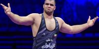لحظه ورود امین میرزازاده به روش تشک کشتی المپیک | فیلم