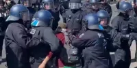 در آلمان حتی برافراشتن پرچم فلسطین هم جرم است+ فیلم