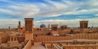تصاویری از بادگیرها در بافت تاریخی یزد
