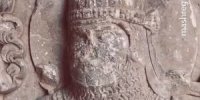 تصاویری از نقش‌برجسته ایزد بهرام در موزه سنگ طاق‌بستان