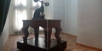 مهر سلطنتی رضاخان در ویترین سعدآباد
