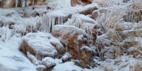 تصاویری شگفت‌انگیز از آبشار یخ‌زده زیبای اسکندر در تبریز