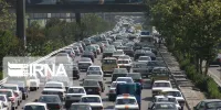 ترافیک سنگین در آزادراه قزوین- کرج- تهران