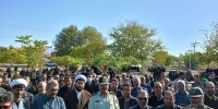 پیکر یکی از جان‌باختگان معدن طبس در داورزن خراسان تشییع شد