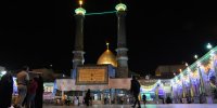 بمناسبت ولادت حضرت عبدالعظیم(ع) پرچم سبزحرم به اهتزاز درآمد+فیلم