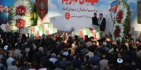 فیلم| تجدید میثاق مردم یزد با شهدای گمنام