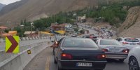 تداوم ترافیک سنگین در محور هراز تا ساعات پایانی امشب