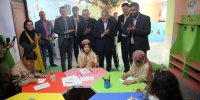 افتتاح کتابخانه «مادر و پدر» فیروزآباد فارس با حضور وزیر میراث فرهنگی