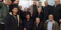 حضور علی پروین و فوتبالیست ها در مراسم بزرگداشت برادر محمددادکان