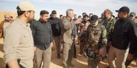 بازدید رئیس ستاد الحشد الشعبی عراق از منطقه مرزی با سوریه