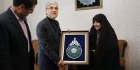 وزیر علوم به دیدار مادر شهید «محمود کاوه» در مشهد رفت