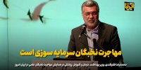 ظفرقندی:مهاجرت نخبگان سرمایه سوزی است