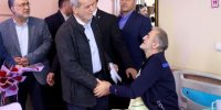 عیادت پزشکیان از جانبازان دوران هشت سال دفاع مقدس