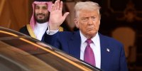 ببینید | ترامپ در لحظات خداحافظی از بن سلمان رقص معروف خود را انجام نداد