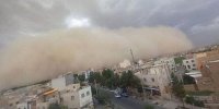 ببینید | لحظه ورود طوفان گردوخاک به قم