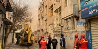 عکس | انفجار ساختمان مسکونی در منطقه دروس تهران