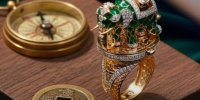 عکس | رونمایی از ساعت حلقه‌ای مجلل جیپور؛ تجسمی از میراث سلطنتی هند در قالب جواهر