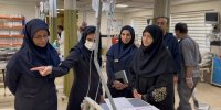 عیادت رئیس سازمان محیط زیست از مجروحان حملات اخیر در بیمارستان فیروزگر تهران