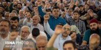 شعار علیه افراد در نماز جمعه تهران/ حاج علی‌اکبری تذکر داد