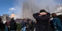 ریزش بخشی از یک برج قرون وسطایی در «رم»