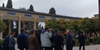 پیکر مترجم منشور کوروش در حافظیه به خاک سپرده شد