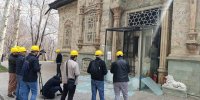 بازدید رسانه‌های بین‌المللی از آثار حملات آمریکا و رژیم صهیونی در مجموعه فرهنگی‌ـ‌تاریخی سعدآباد