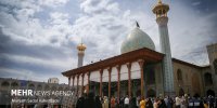 لحظه تحویل سال نو در حرم شاهچراغ (ع)
