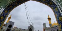 بارش باران بهاری در حرم مطهر امام رضا(ع)