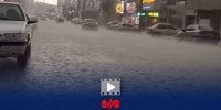 بارش شدید تگرگ و باران بهاری در زنجان