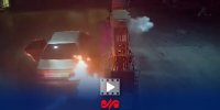به آتش کشیدن پمپ بنزینی در کرج