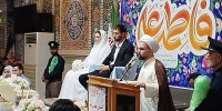برگزاری جشن ازدواج ساده برای زوجین جوان در آستانه اشرفیه