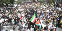 راهپیمایی مردم شهید پرور شاهرود در محکومیت جنایات رژیم صهیونیستی